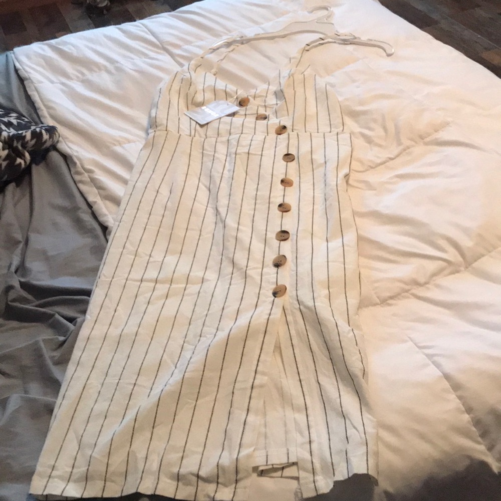 Button down mid dress